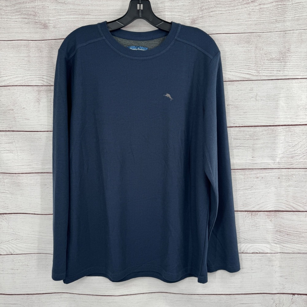 Tommy Bahama Crew Neck Pullover Waffle Knit‎ Sweater Lightweight Performance